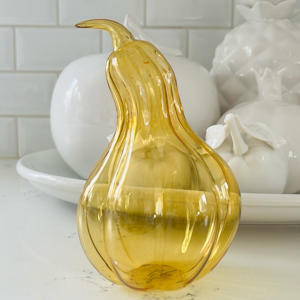 Anthropologie Gourd Autumn Bud Vase